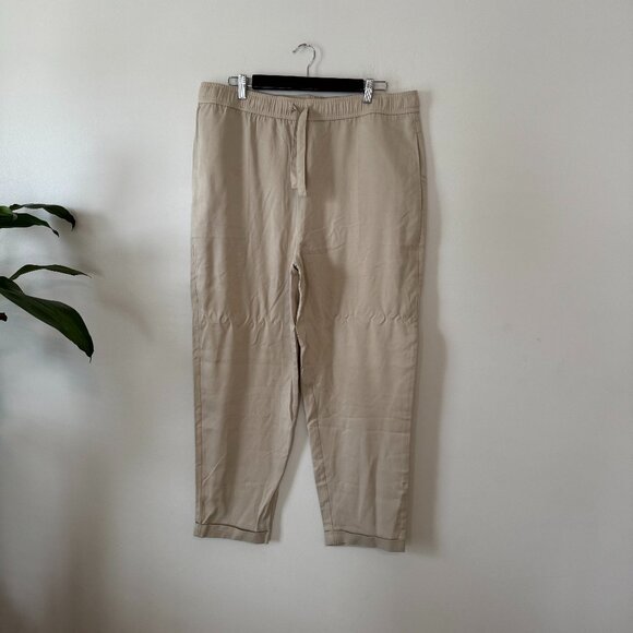Cozy Earth Lived-In Linen Cuffed Pants - Picture 1 of 13
